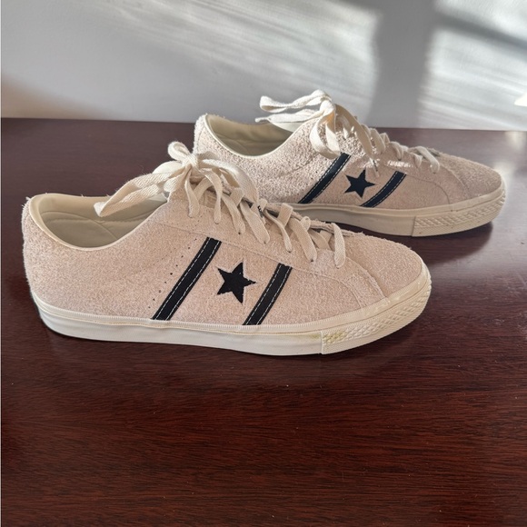 Converse One Star limited white suede black star Retro style Sneaker Sz 9 - Picture 3 of 5